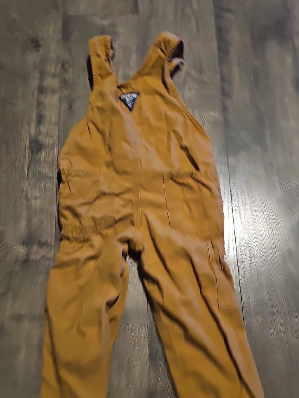 OshKosh B'gosh Kids' Mustard Brown Overalls Lined Size 3t Boy Girl